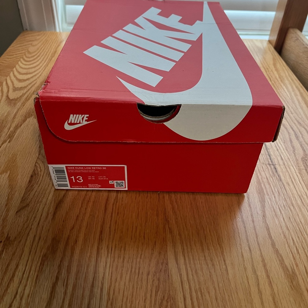 Nike Red and White Shoe Box